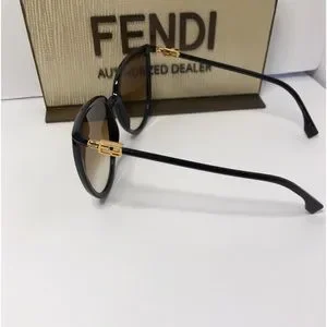 Fendi | Accessories | New Fendi Black Brown Oversized Womens 